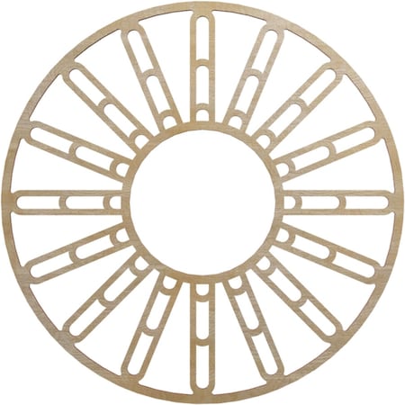 Ekena Millwork Hale Wood Fretwork Pierced Ceiling Medallion, Birch, 22"OD x 8"ID x 3/8"T CMWP22X22X0375HHBI